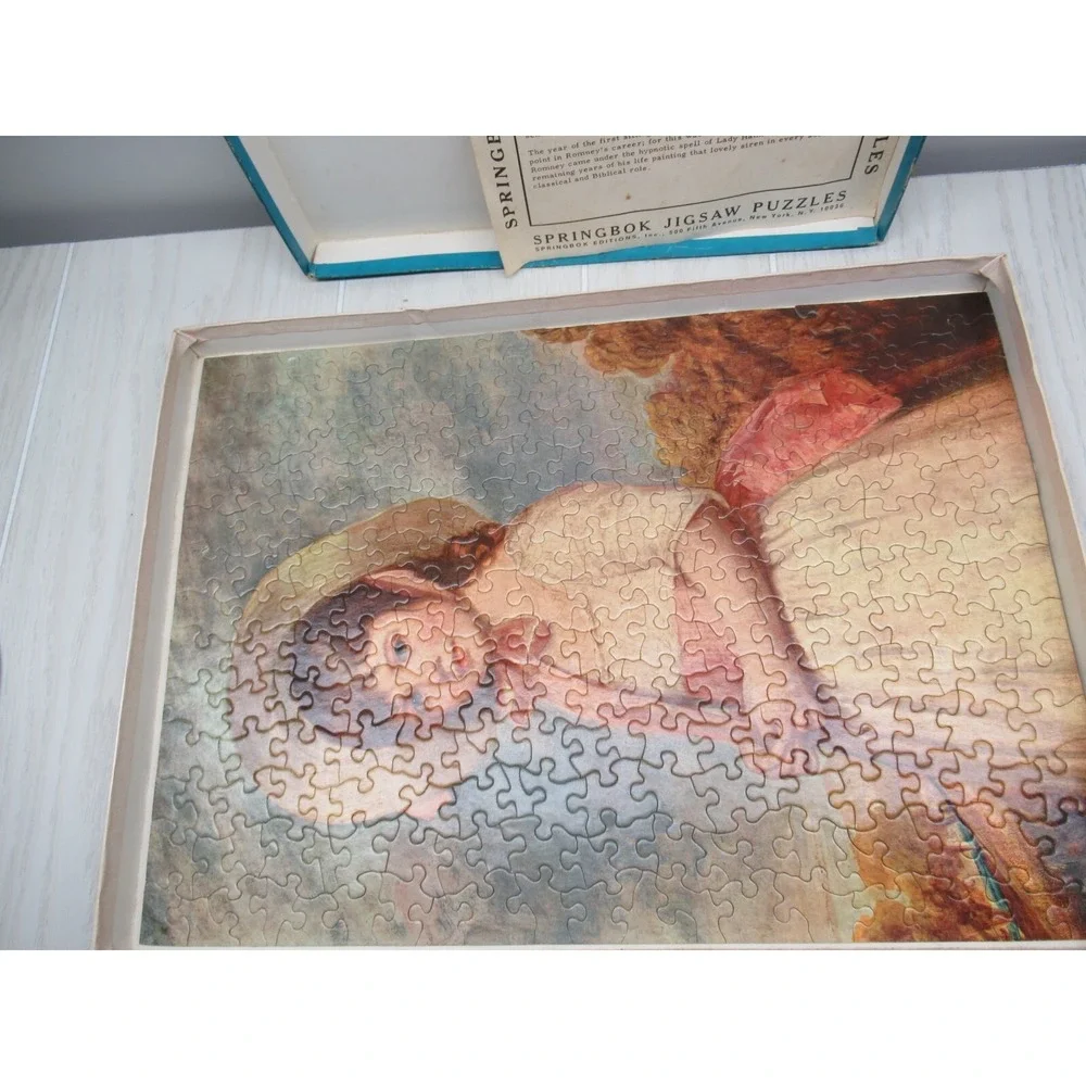 SPRINGBOK JIGSAW PUZZLE‎ ROMNEY MISS WILLOUGHBY COMPLETE 250 PC VINTAGE 1964